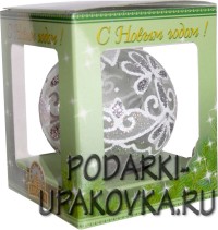 Елочная игрушка Шар 5 Прозрачный
