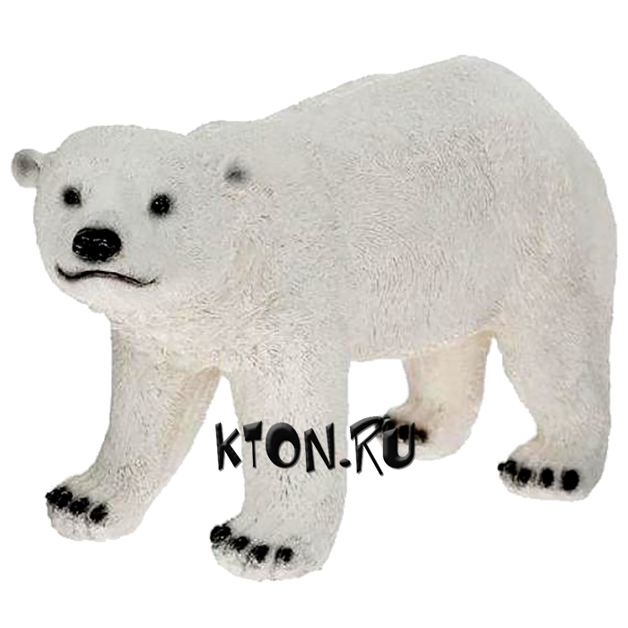 Фигура полистоун Медведь белый