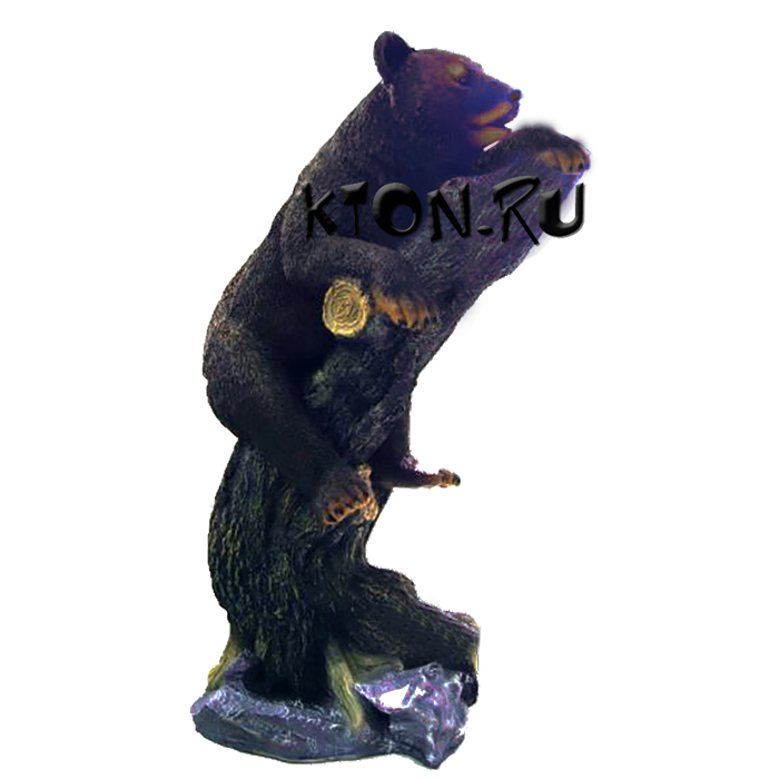 Фигура полистоун Медведь на дереве 110 см